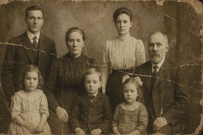 old passport photo